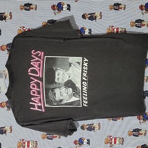 VTG 80s 90s HAPPY DAYS FELLING FRISKY GRAPHIC T SHIRT ALL SPORT LARGE